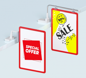 Magnetic frame sign holders