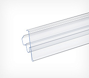 Price label holder for TEGO type shelves