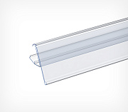 Flip-up price label holder for Modern Expo shelves