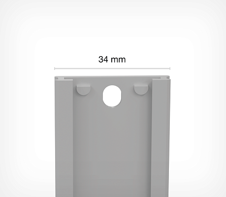 Using the pusher rail with 2 holes and stoppers PUSHER RAIL-34