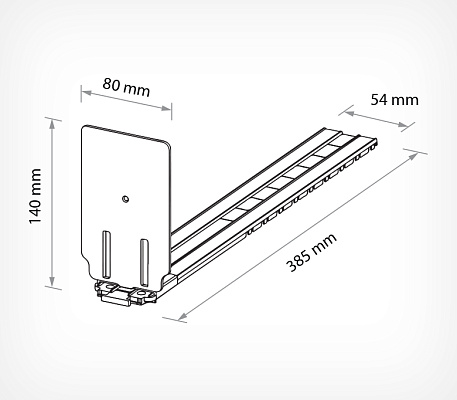 VARIO PUSHER MAX  drawing with dimensions