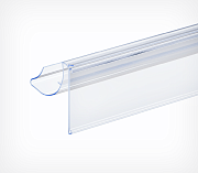 Flip-up datastrip for Gibam shelves
