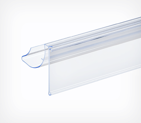 Flip-up datastrip for Gibam shelves GBM