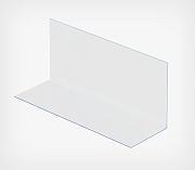 Injected freestanding L-divider