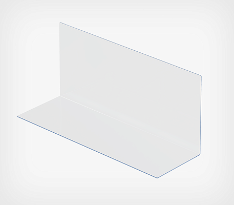 Injected freestanding L-divider DIV-L