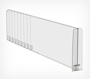 Breakable 120mm T-divider with 120mm high T-front