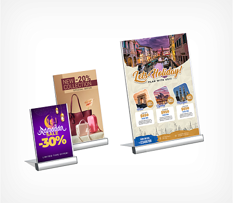 OPTISIGN L-stand with aluminum base OPTISIGN L-stand