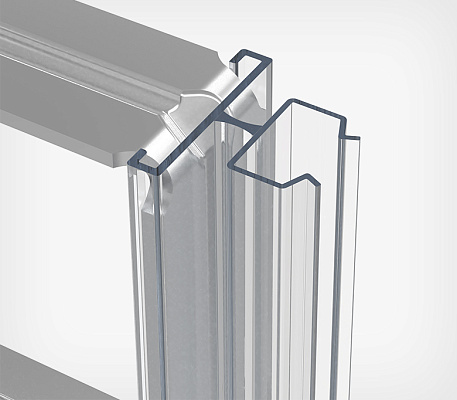 Metal clamp with plastic frame holder UNICLAMP-PF-FLEX