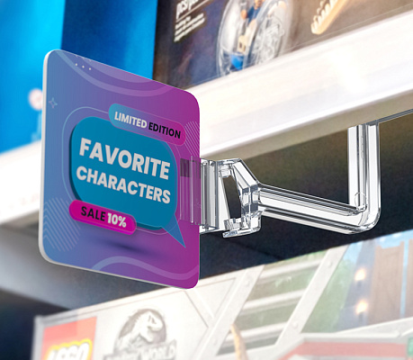 Using the swivel magnetic sign holder MGT-SW-SUPERGRIP