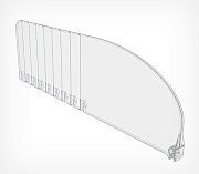 Breakable 120 mm divider