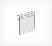 Flip-up lable holder for hooks