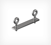 Metal connector with loop