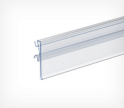 Flip-up datastrip for Arneg shelves