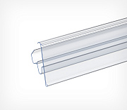 Price label holder for TEGO type shelves