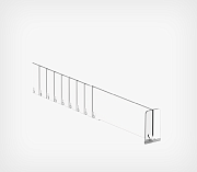 Breakable 60mm T-divider with 60mm high T-front