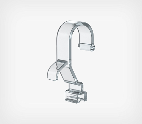 Using the suspension hook for gripper profile GRIPPER HOOK