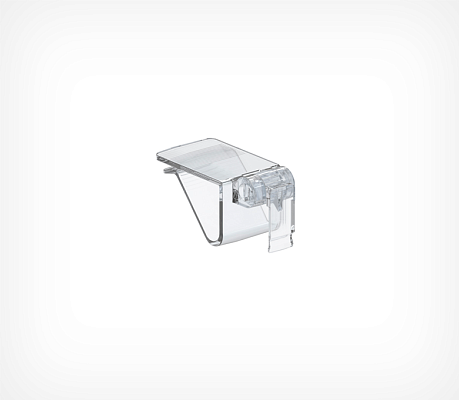 Using the ratchet wooden shelf clip, low position EDGE-CLIP-LP