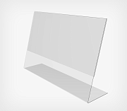 L-shaped price holders from thin plastic