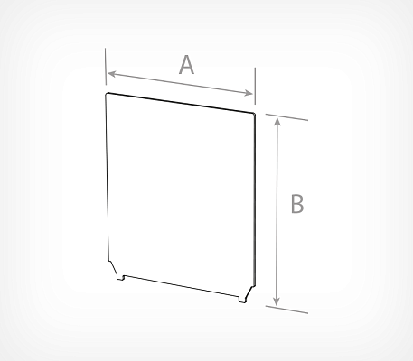 Short divider FZL-DIV drawing with dimensions