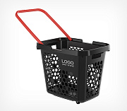 Plastic shopping basket-trolley, 80 liters