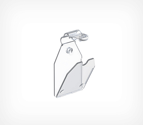 Injected label holder for hooks PP-TAG