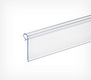 Datastrip for wire shelves and metal risers