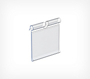 Flip-up lable holder for hooks