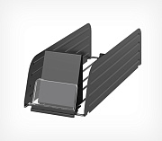 Metal pusher tray L485 inclined