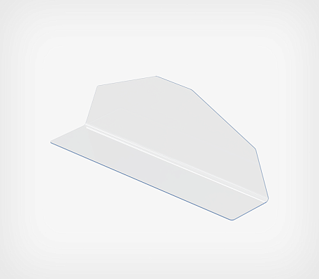 Injected freestanding L-divider DIV-LR