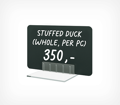 Vertical plastic price holder CARDFIX-90