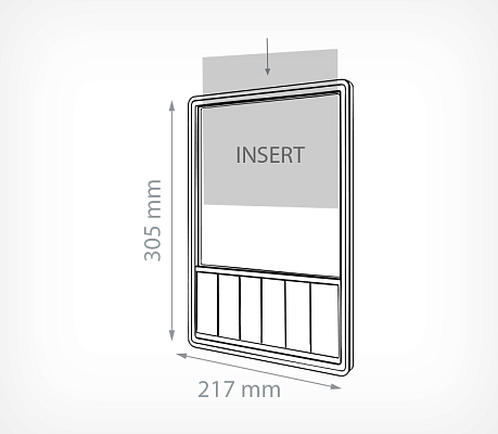 Price cassette for Suspension Systems PC-A4 drawing with dimensions