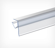 Label holder for wooden shelves