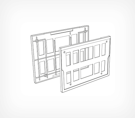 Shopping trolley frame TF-A4 drawing with dimensions