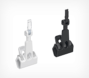 Universal clamp for crates and baskets