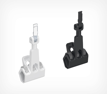 Using the universal clamp for crates and baskets MULTICLAMP-S