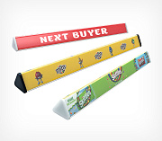 Advertising checkout divider