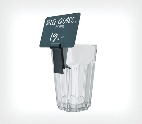 Using the clip-type price holder MIDICLIP