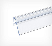 Flip-up price label holder for shelves with 25mm C-channel