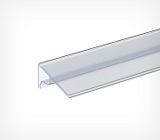 Datastrip for wire baskets