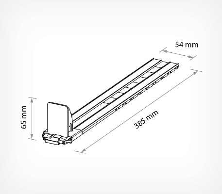 VARIO PUSHER  drawing with dimensions