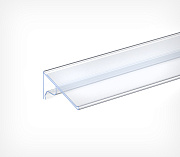 Datastrip for wire baskets