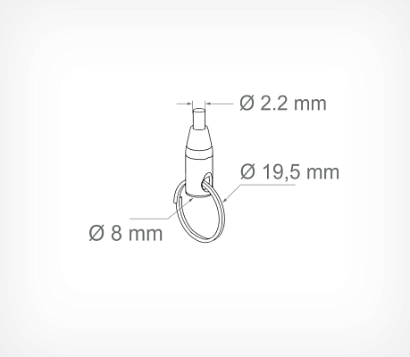 Adjustable wire gripper WIREGRIPPER drawing with dimensions