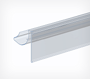 Flip-up datastrip for Gibam shelves