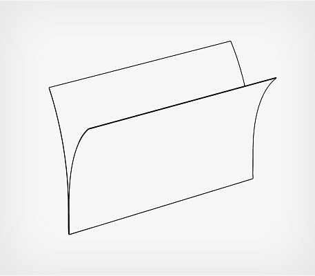 MINI Frame protective sleeve PP drawing with dimensions