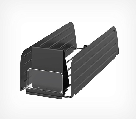 Metal pusher tray L485 straight 