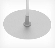 Round metal base