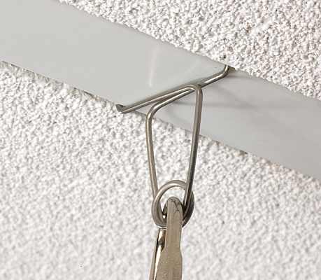 Using the metal clip for ceiling grid CRAB CLIP