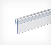 Datastrip for wire shelves and baskets