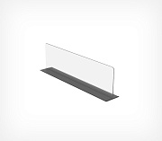 Freestanding divider with magnetic base, 80mm high