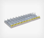 Chocolate trays set to fit standard shelves
